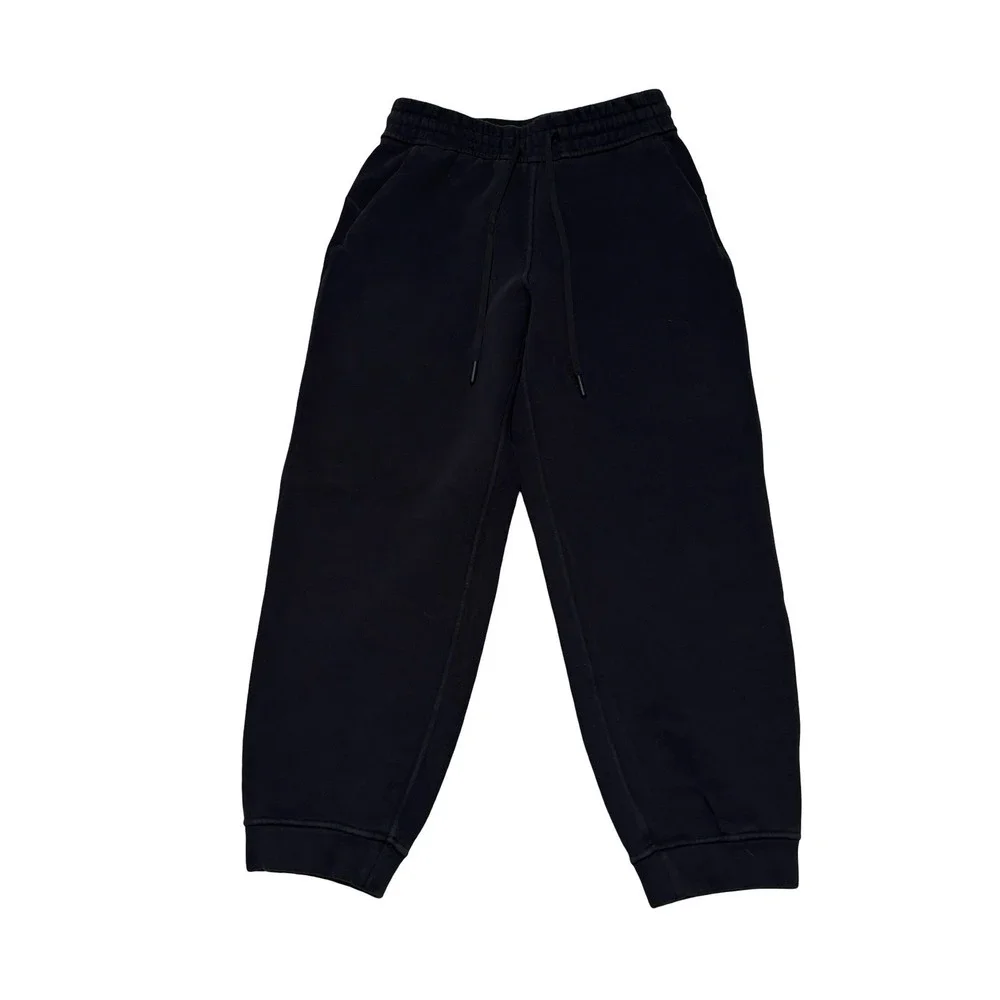 Lululemon Women's Tapered Leg Sweatpants Slight Fade Black Size 4 - 26 x 24